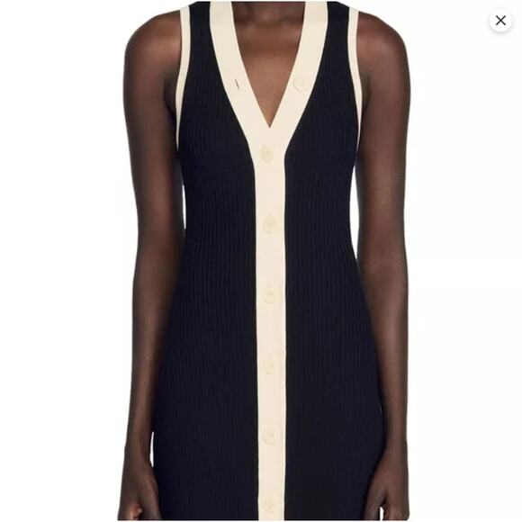 Sandro Gabriel 2-tone maxi dress - Picture 10 of 10